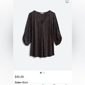NWT—Beacon black blouse from Stitch Fix 2X